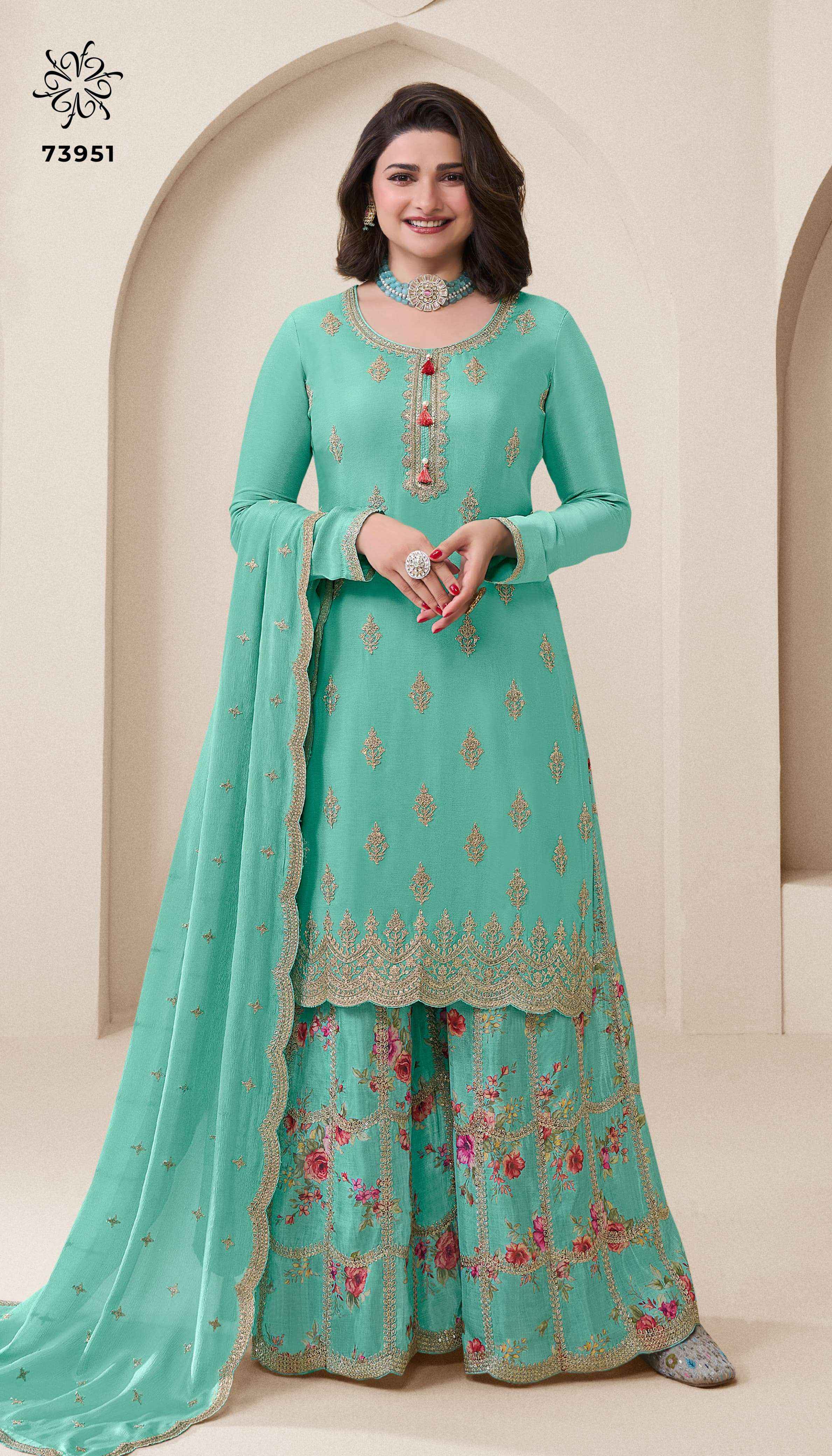Vinay Fashion Kuleesh Aakriti Chinon Dress Material 4 pcs Catalogue