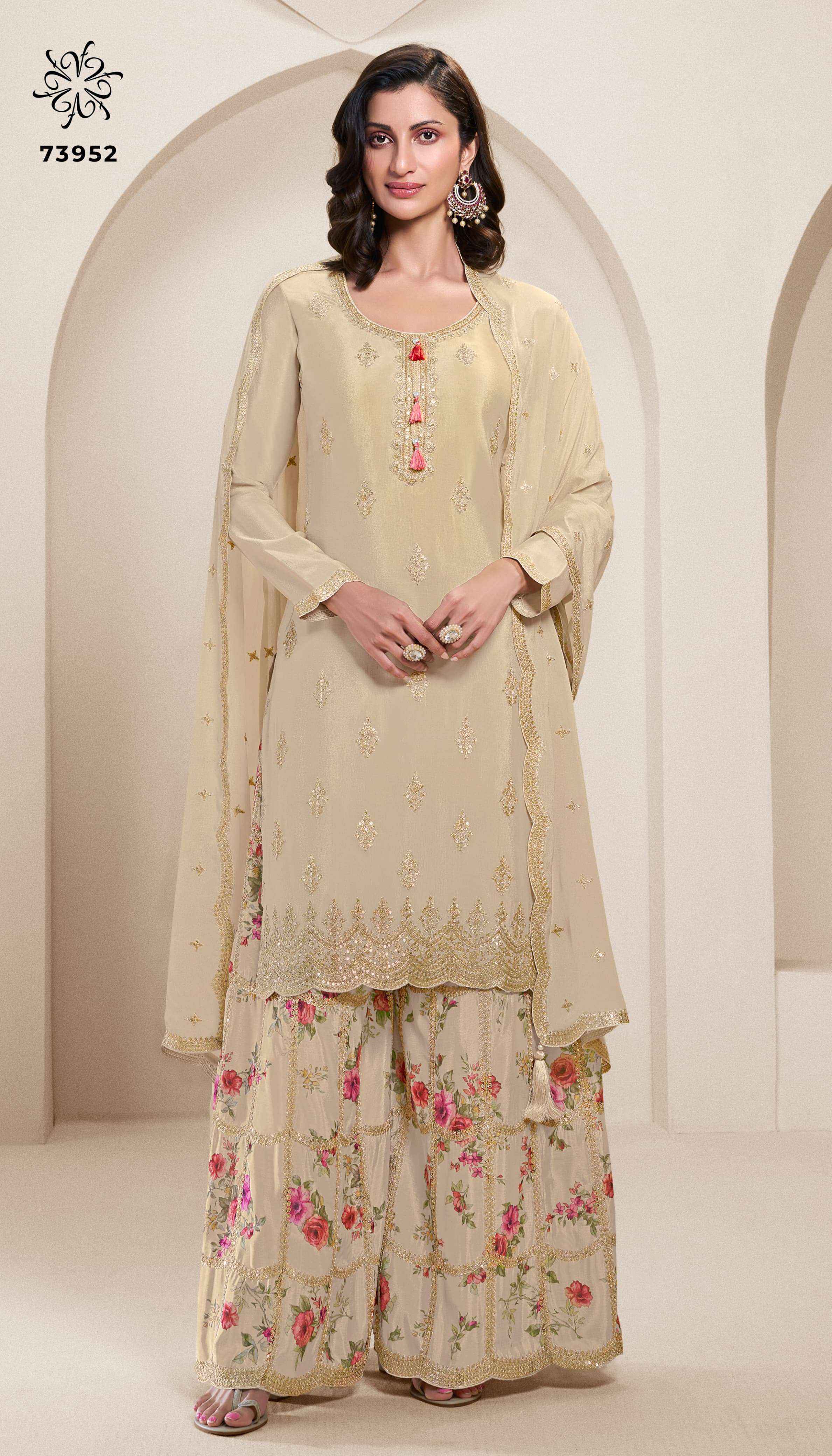 Vinay Fashion Kuleesh Aakriti Chinon Dress Material 4 pcs Catalogue