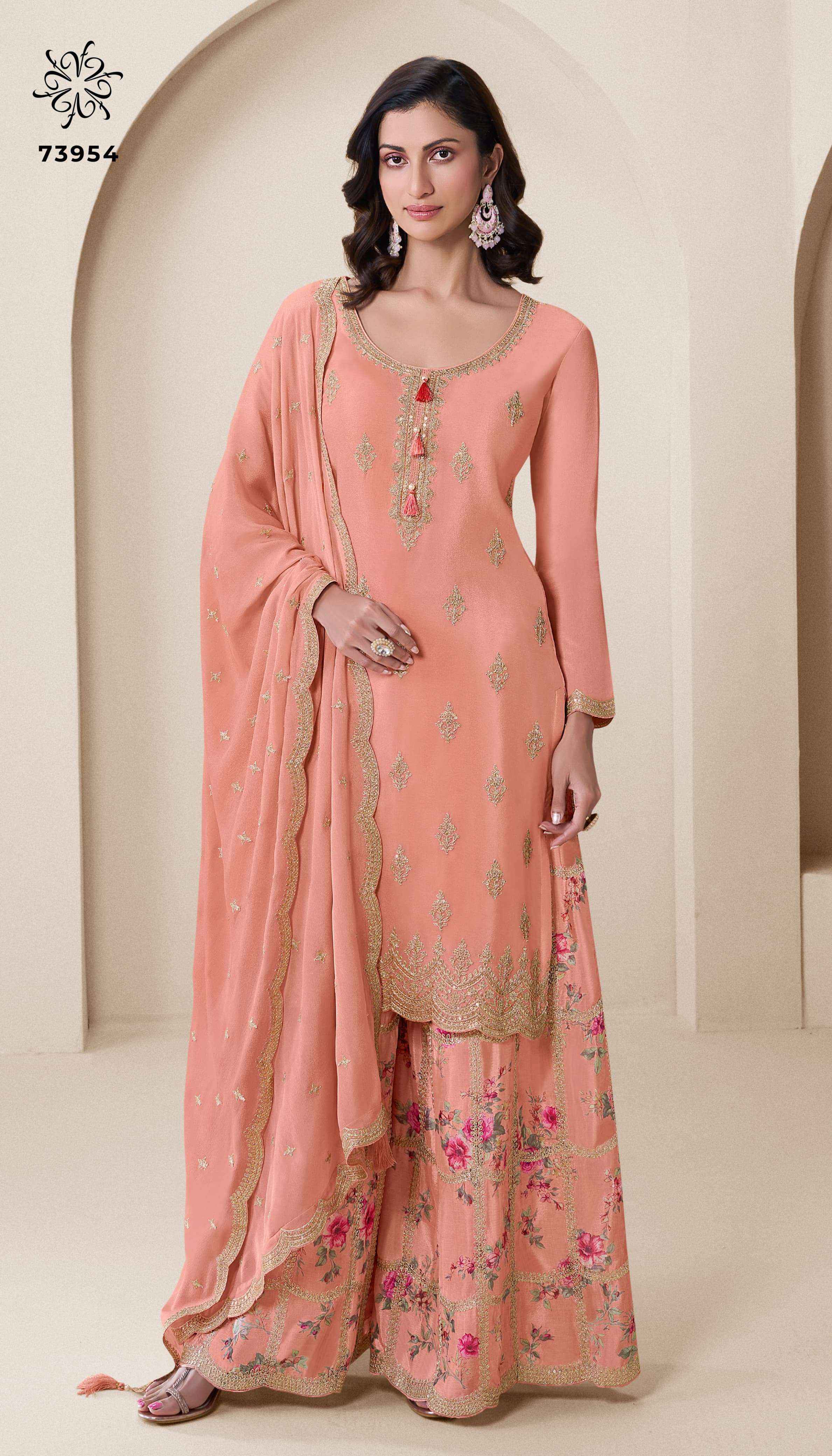 Vinay Fashion Kuleesh Aakriti Chinon Dress Material 4 pcs Catalogue