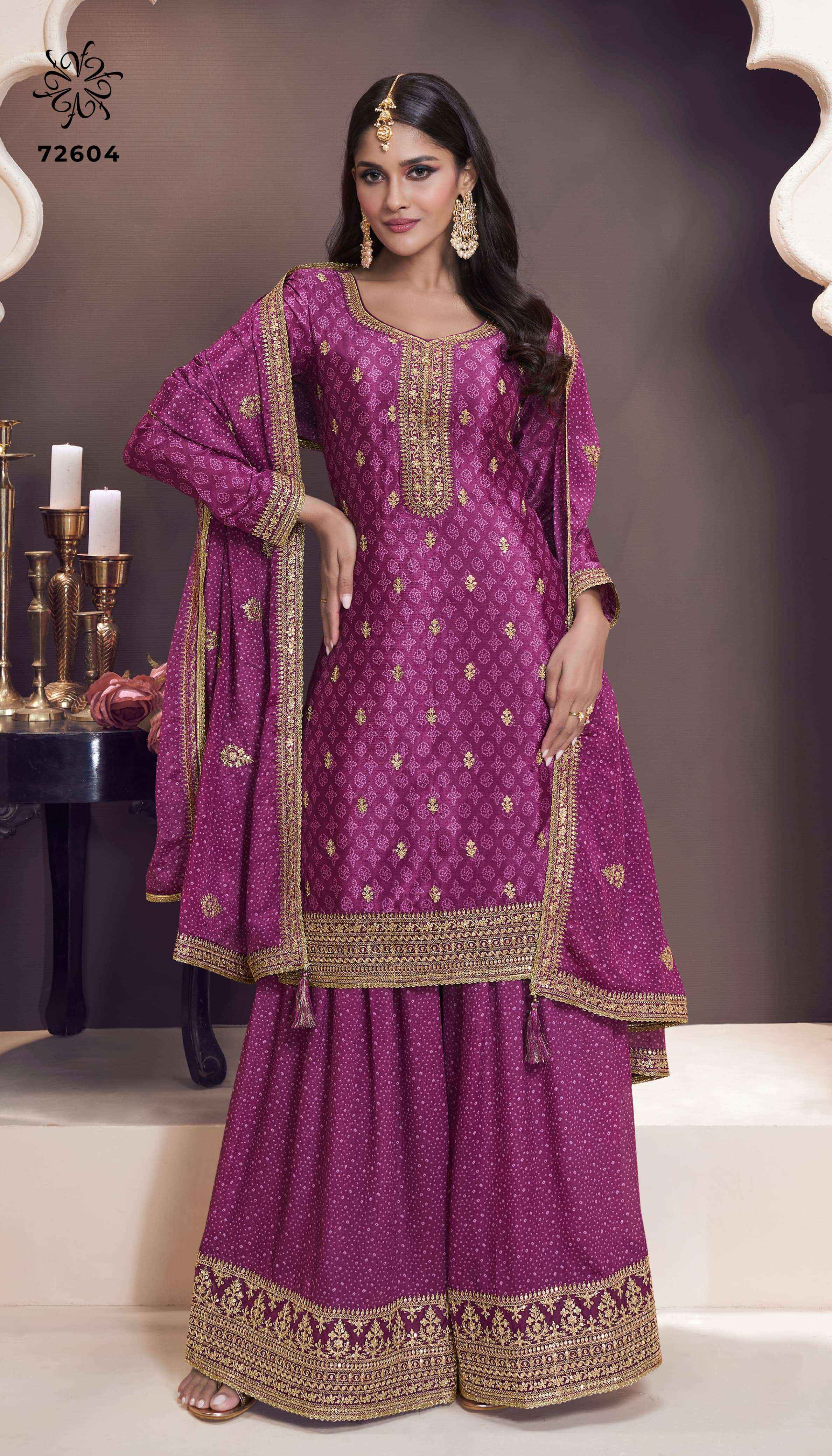 Vinay Fashion Kuleesh Sajanee Chinon Dress Material 4 pcs Catalogue