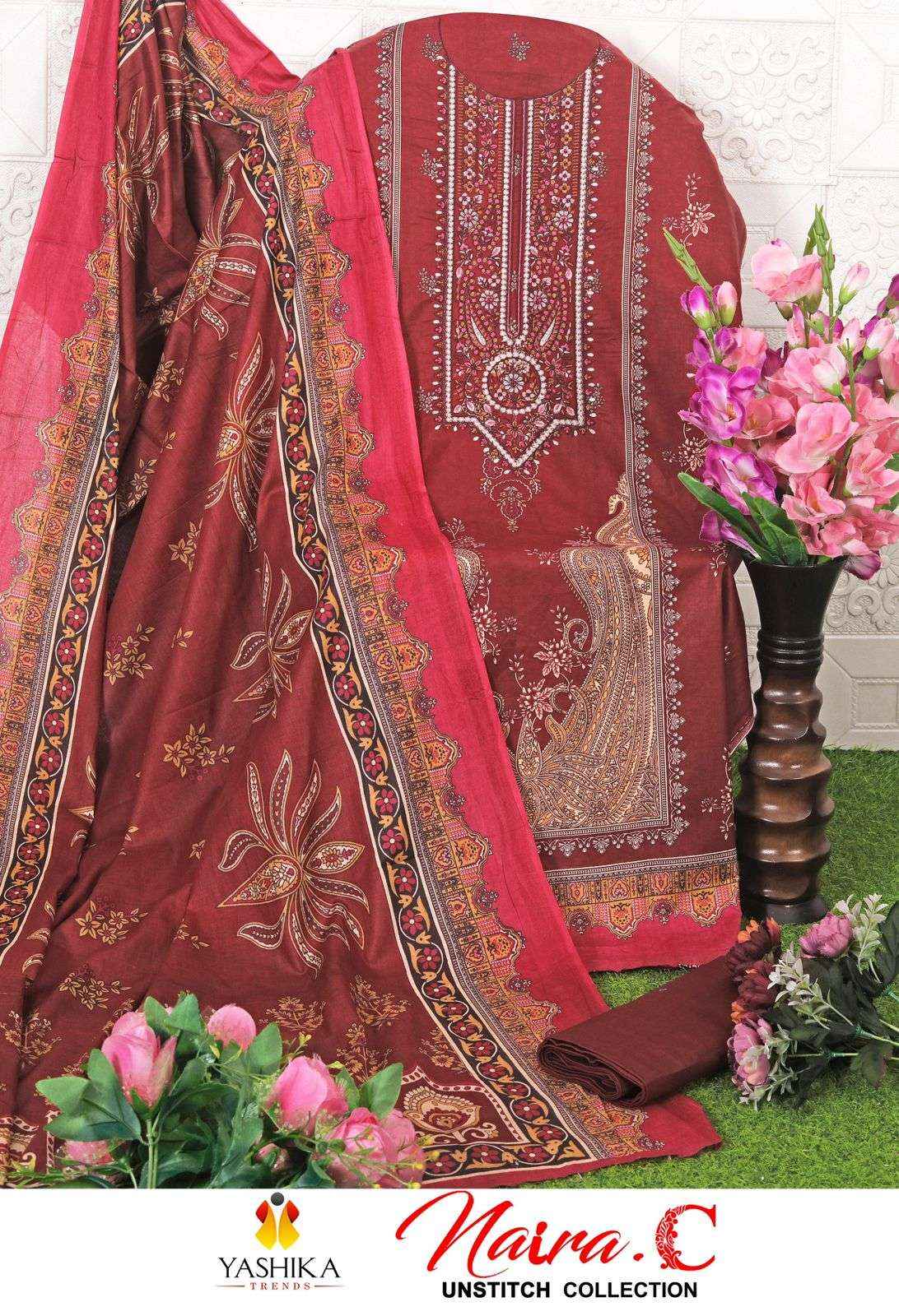 Yashika Trends Nayra C Cotton Dress Material 8 pcs Catalogue