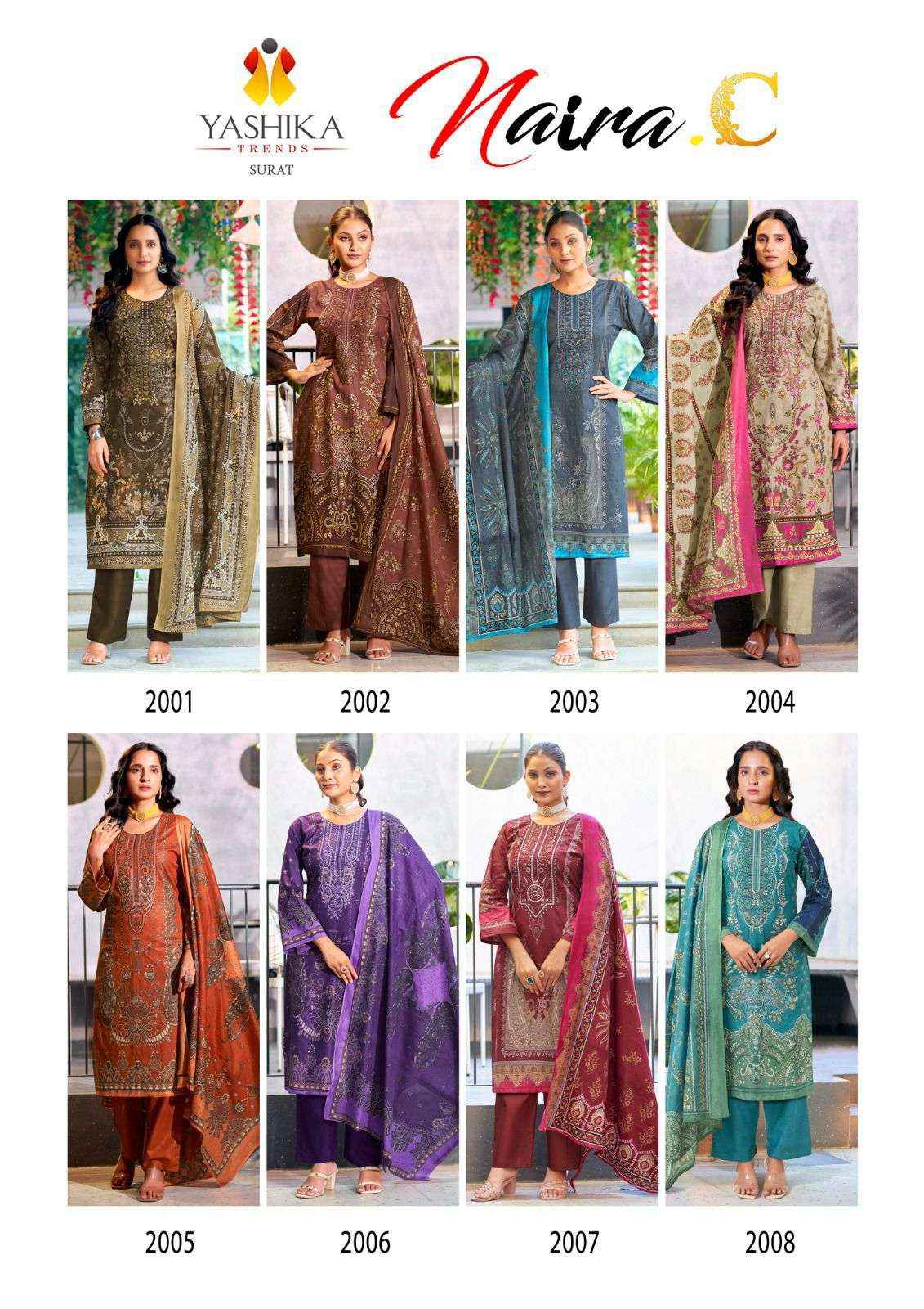 Yashika Trends Nayra C Cotton Dress Material 8 pcs Catalogue