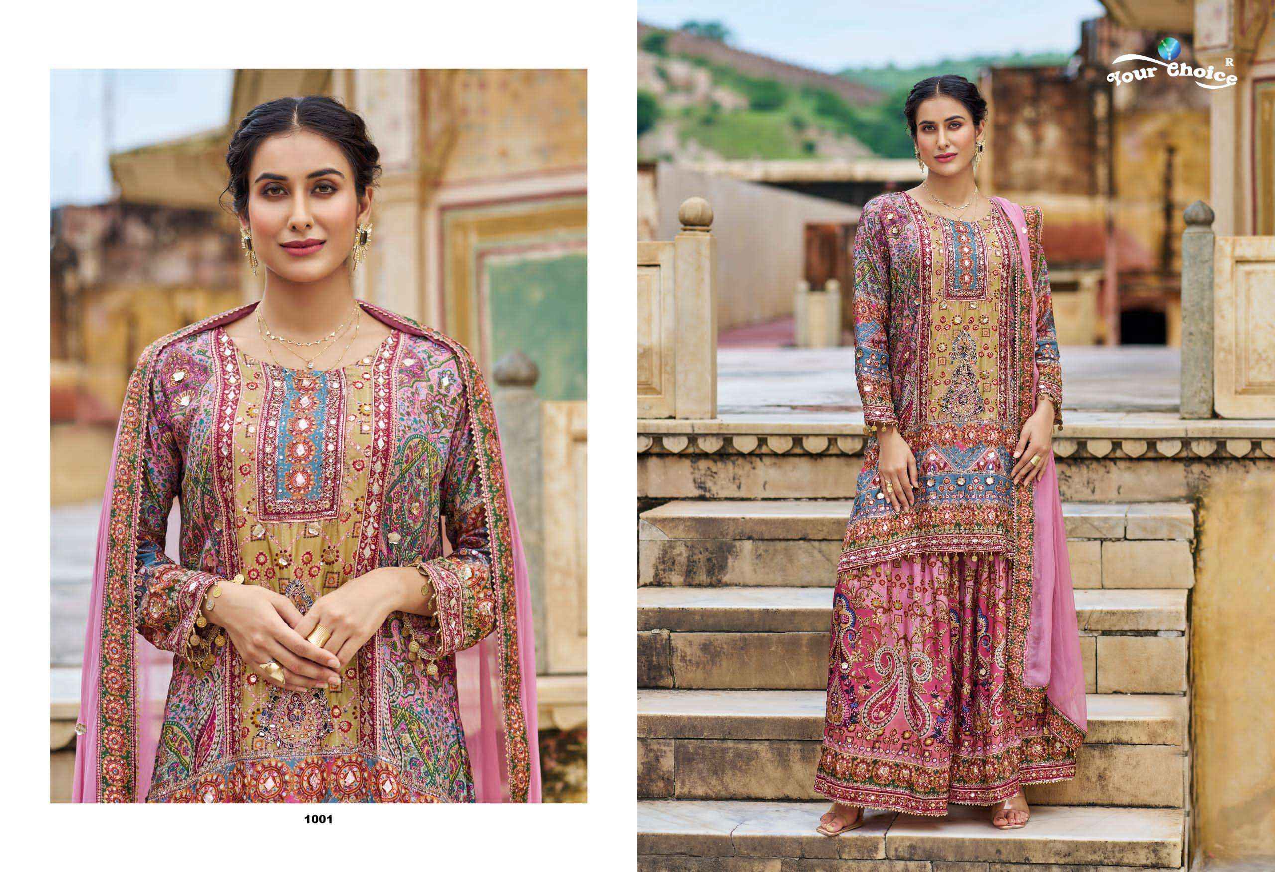 Your Choice Seerat Readymade Chinon Dress 2 pcs Catalogue
