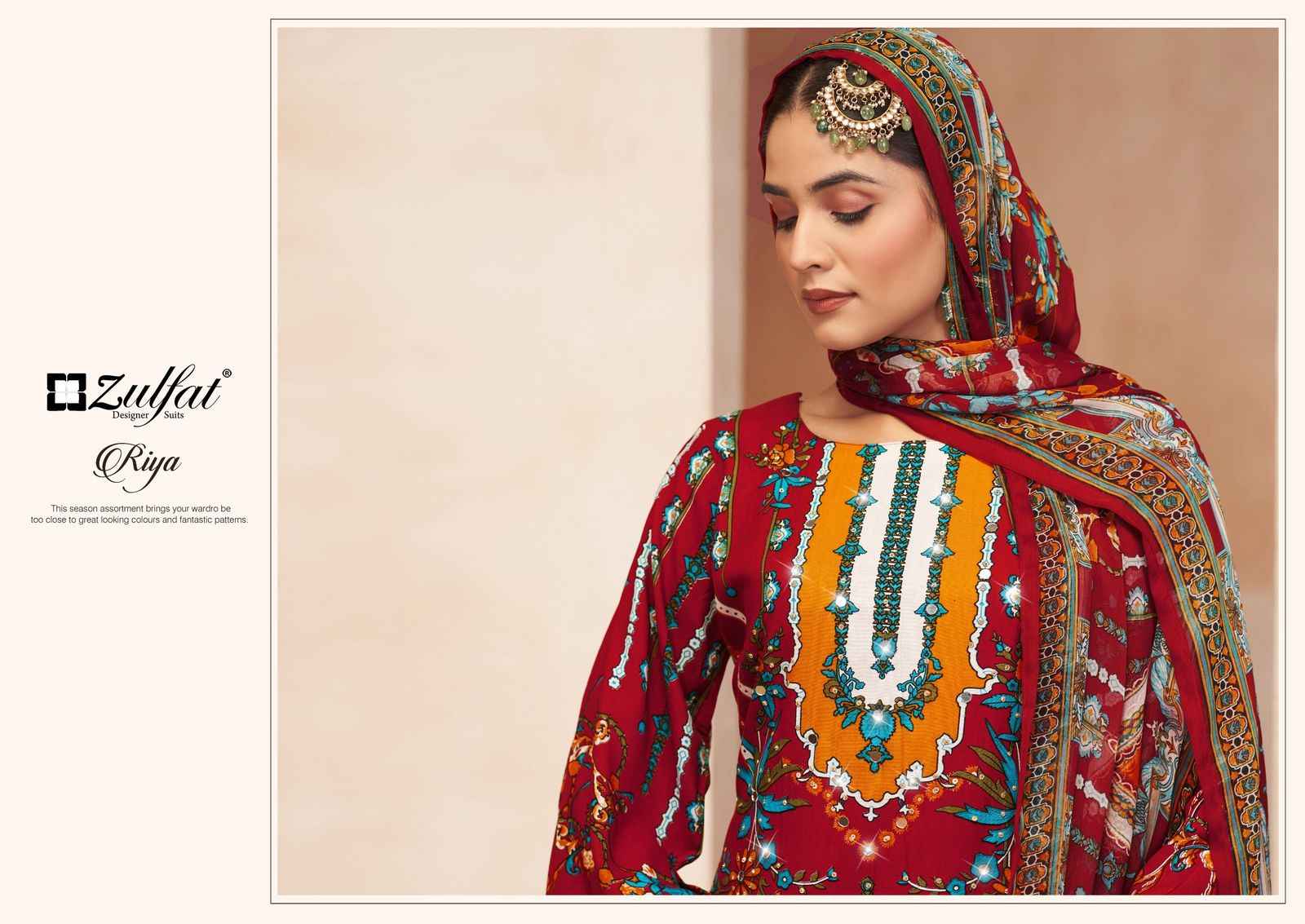 Zulfat Riya Viscouse Rayon Dress Material 6 pcs Catalogue
