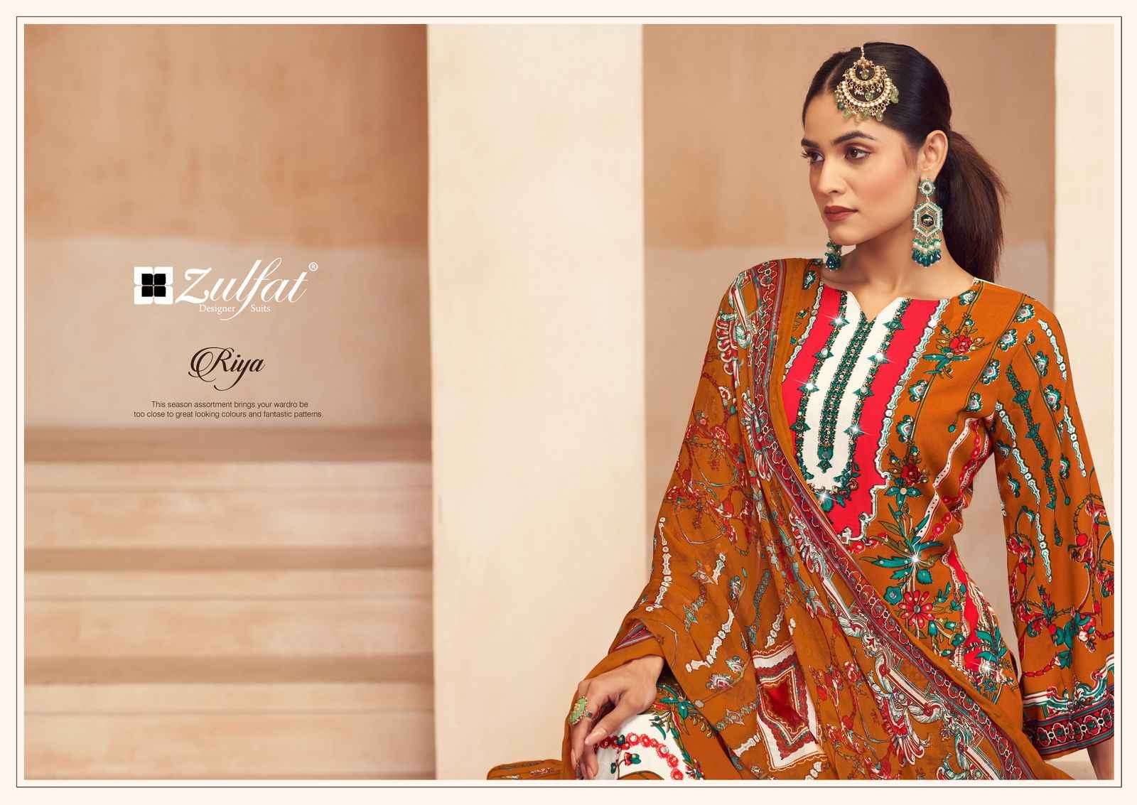 Zulfat Riya Viscouse Rayon Dress Material 6 pcs Catalogue