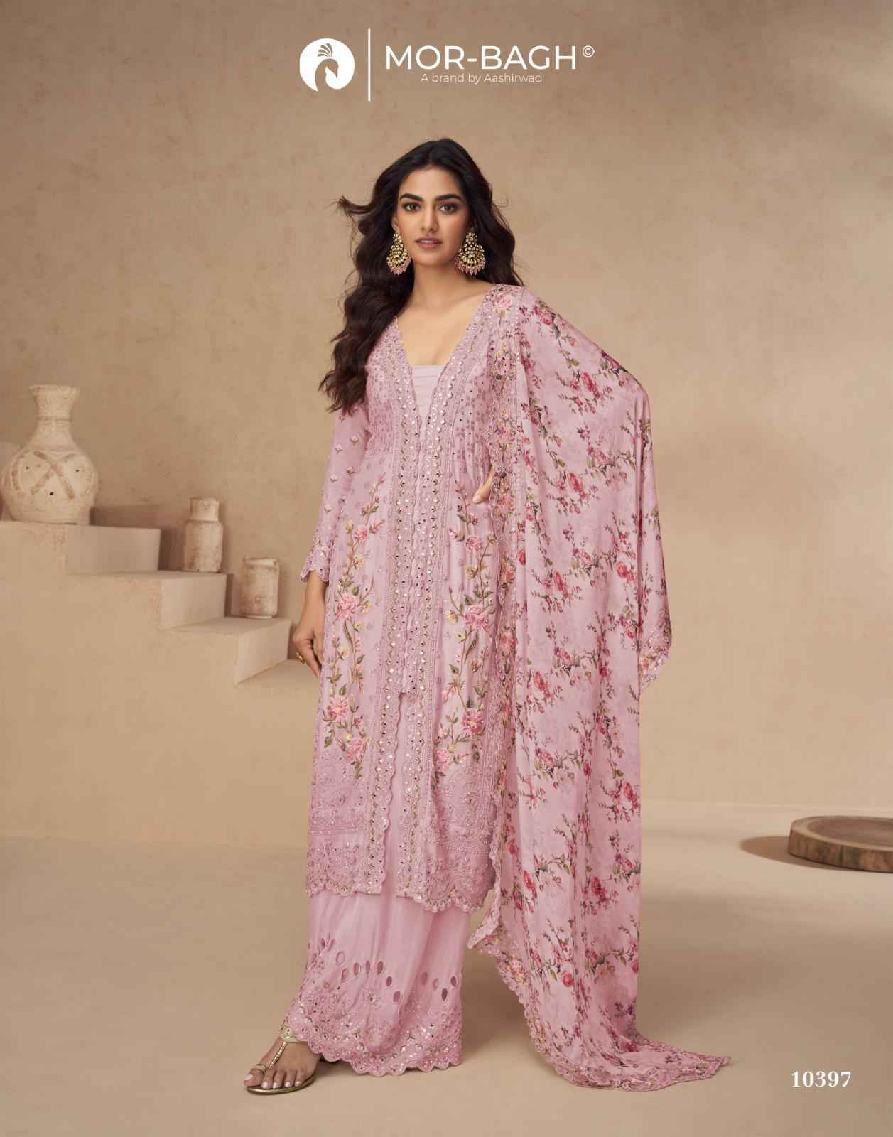 Aashirwad Creation Aarna Color Plus Chinon Readymade Suit (5 Pc Catalouge)