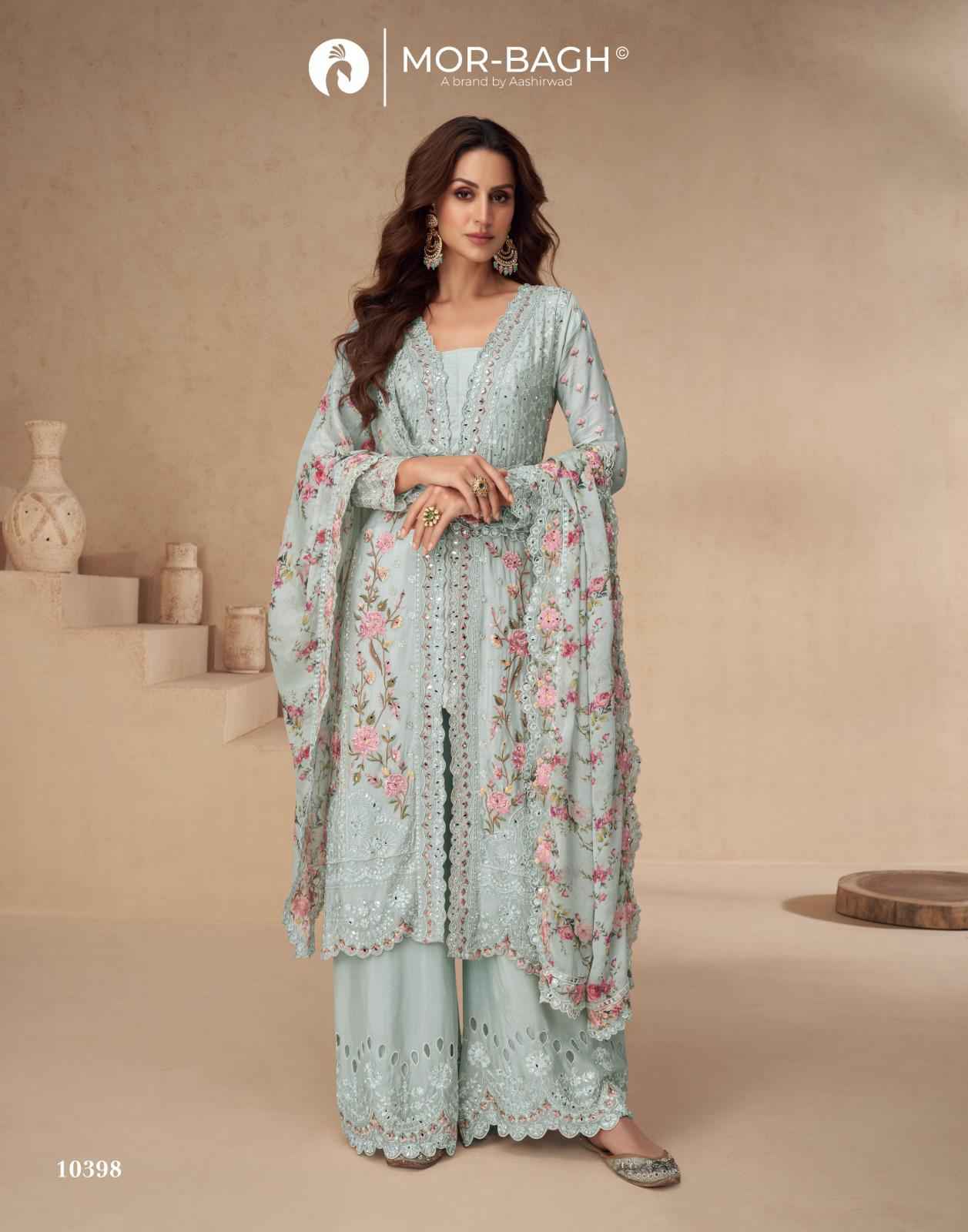 Aashirwad Creation Aarna Color Plus Chinon Readymade Suit (5 Pc Catalouge)