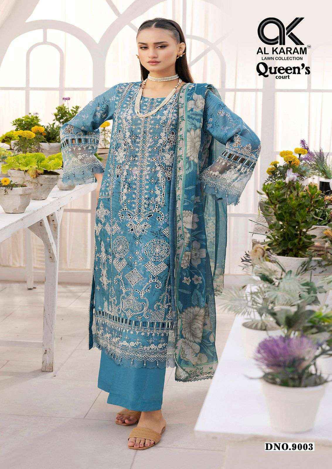 Al Karam Queens Court Vol-9 Cotton Dress Material (6 pcs Catalogue)