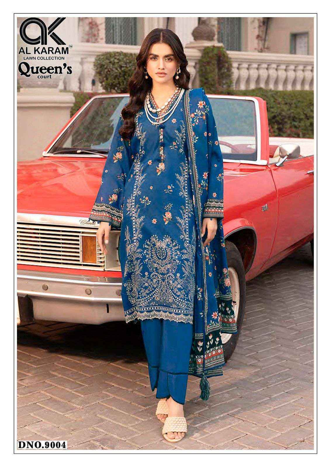 Al Karam Queens Court Vol-9 Cotton Dress Material (6 pcs Catalogue)