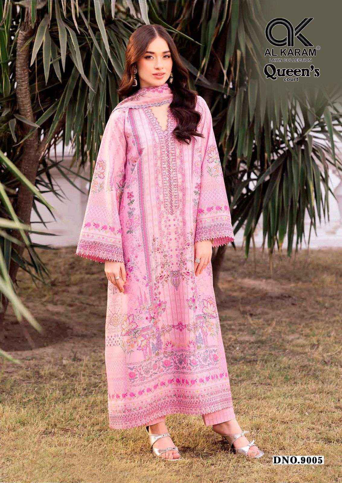 Al Karam Queens Court Vol-9 Cotton Dress Material (6 pcs Catalogue)