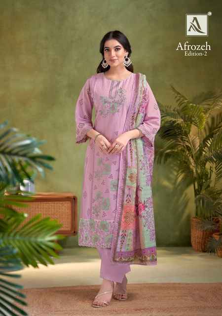 Alok Afrozeh Edition 2 Cotton Dress Material 6 pcs Catalogue