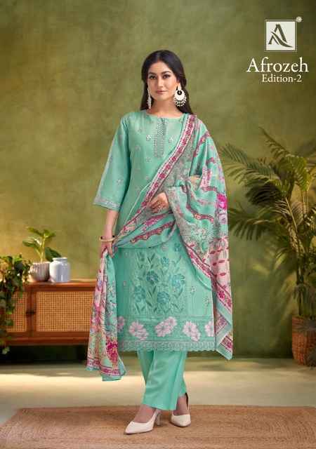 Alok Afrozeh Edition 2 Cotton Dress Material 6 pcs Catalogue