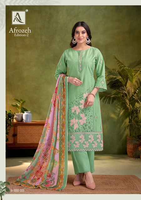 Alok Afrozeh Edition 2 Cotton Dress Material 6 pcs Catalogue