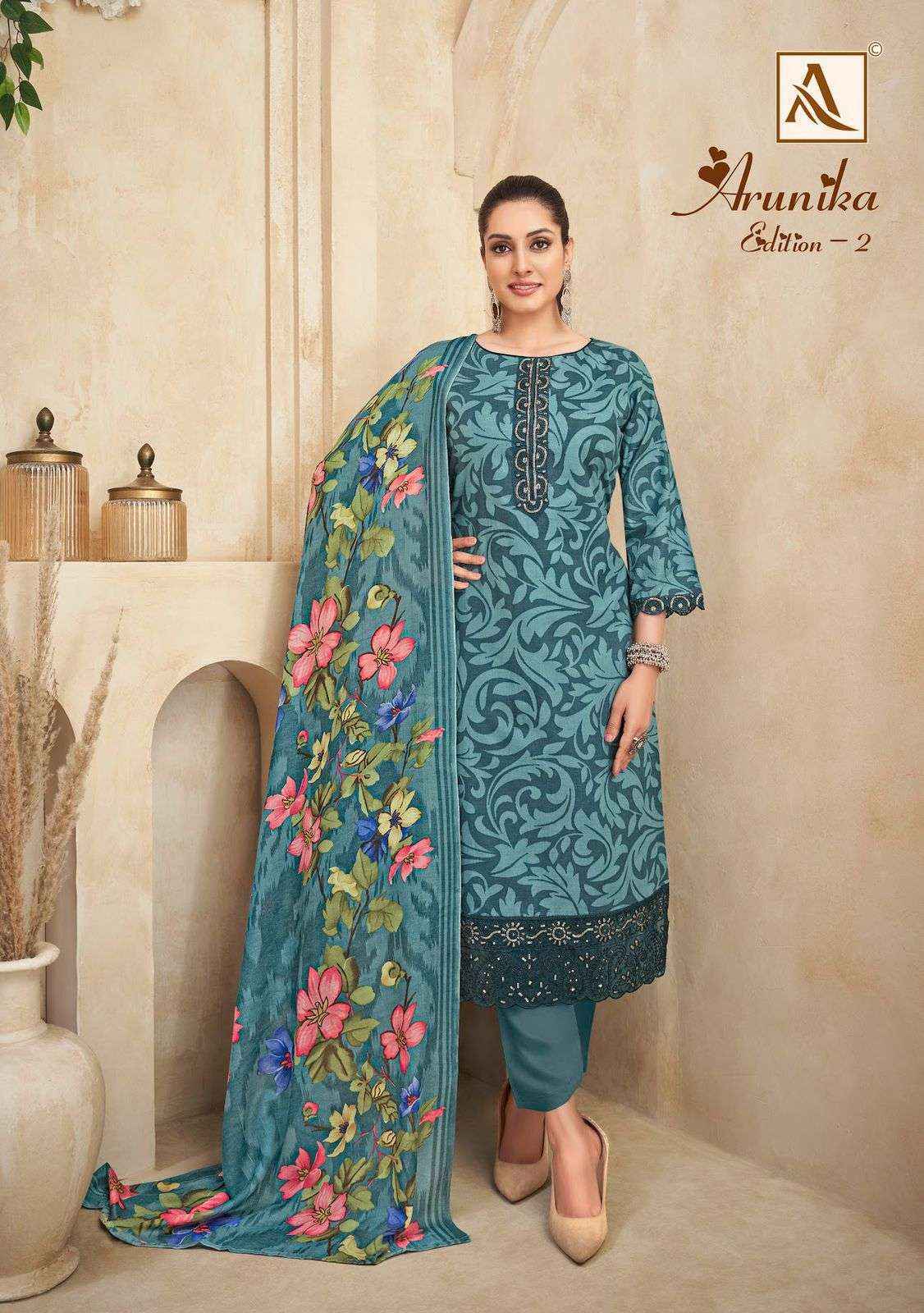 Alok Arunika Edition-2 Cambric Cotton Dress Material (6 pcs Catalogue)