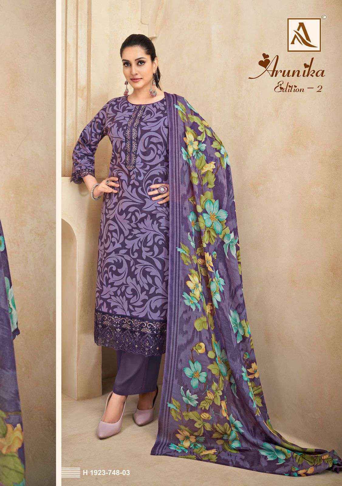 Alok Arunika Edition-2 Cambric Cotton Dress Material (6 pcs Catalogue)