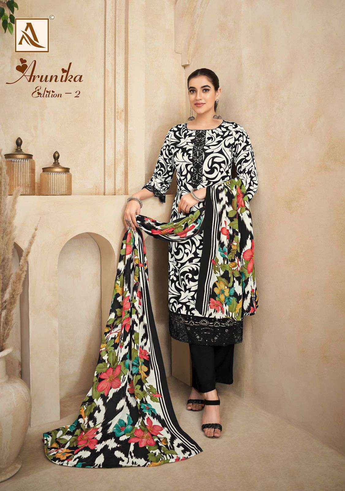 Alok Arunika Edition-2 Cambric Cotton Dress Material (6 pcs Catalogue)