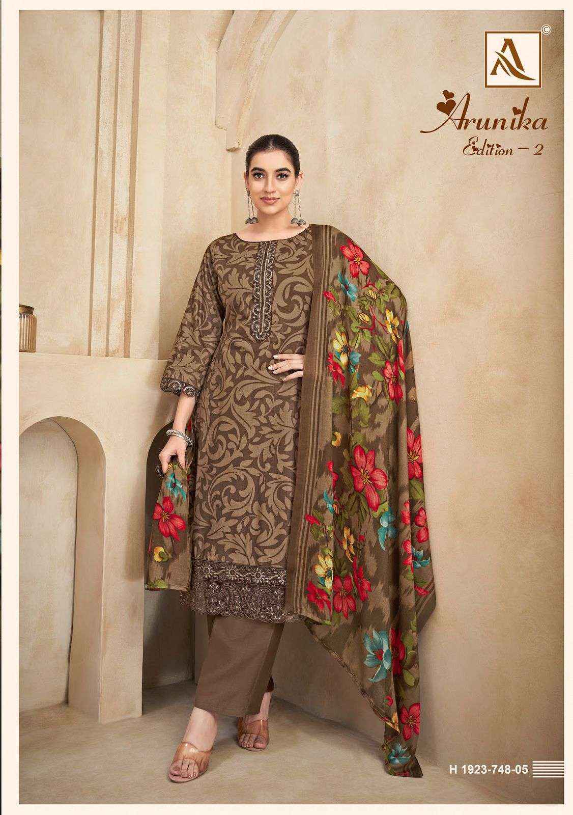 Alok Arunika Edition-2 Cambric Cotton Dress Material (6 pcs Catalogue)