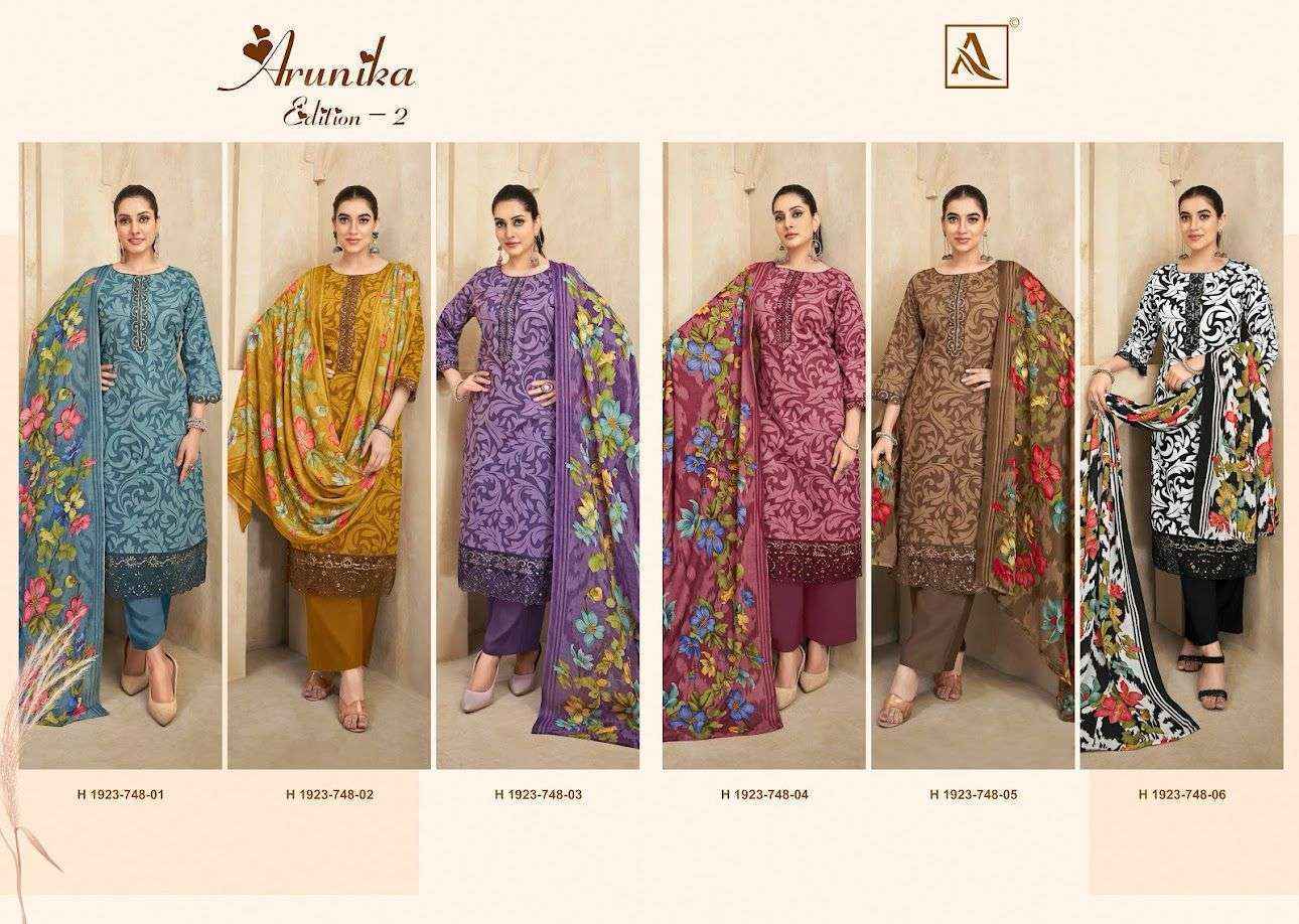 Alok Arunika Edition-2 Cambric Cotton Dress Material (6 pcs Catalogue)