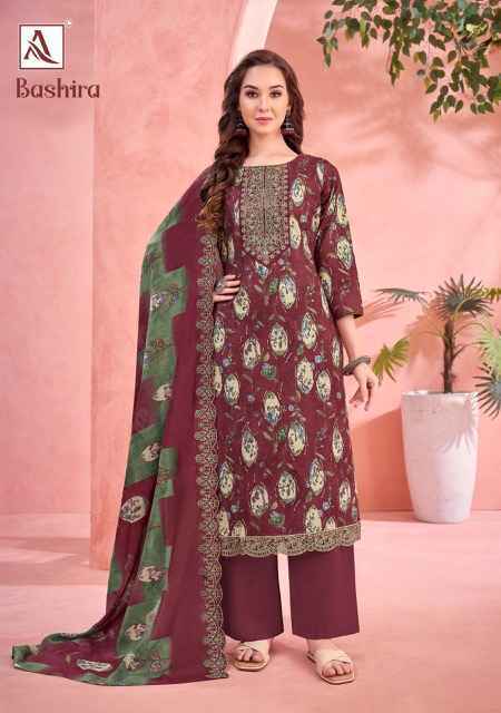 Alok Bashira Cambric Cotton Dress Material 6 pcs Catalogue