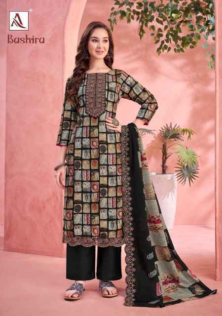 Alok Bashira Cambric Cotton Dress Material 6 pcs Catalogue