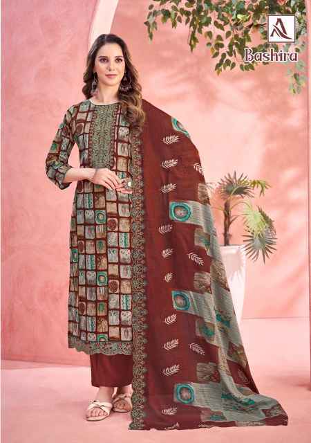 Alok Bashira Cambric Cotton Dress Material 6 pcs Catalogue