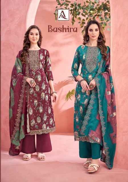 Alok Bashira Cambric Cotton Dress Material 6 pcs Catalogue
