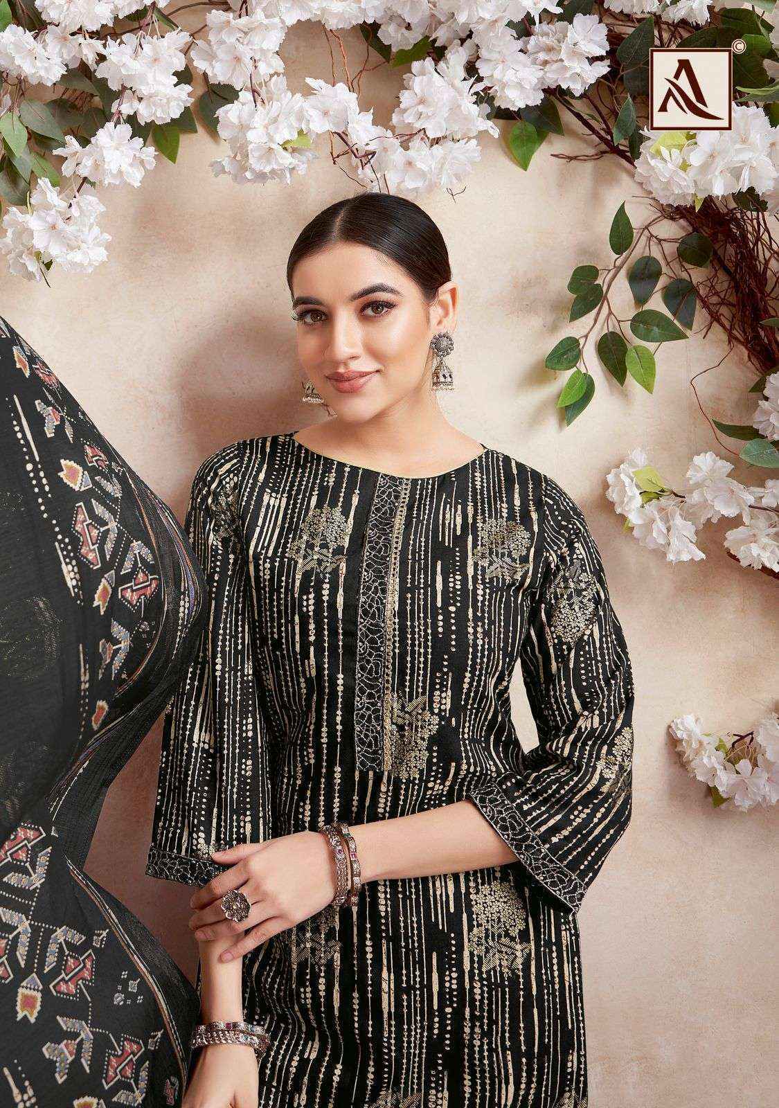 Alok Black Lable Rayon Dress Material (6 pcs Catalogue)
