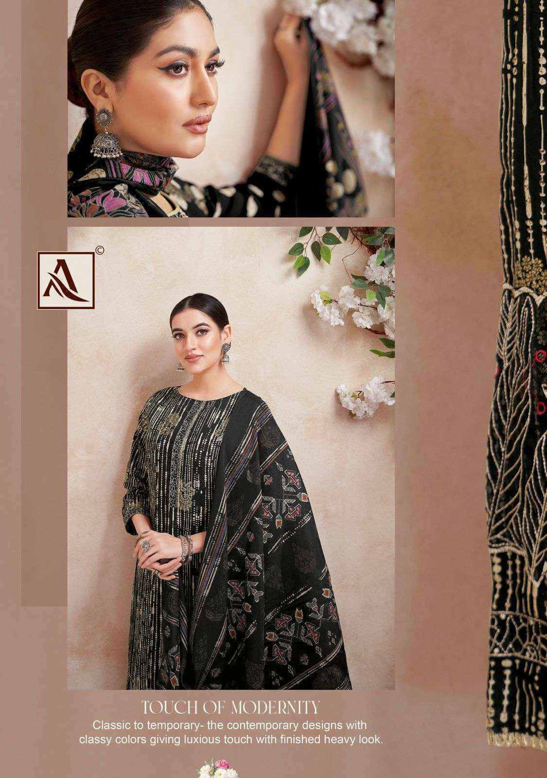 Alok Black Lable Rayon Dress Material (6 pcs Catalogue)