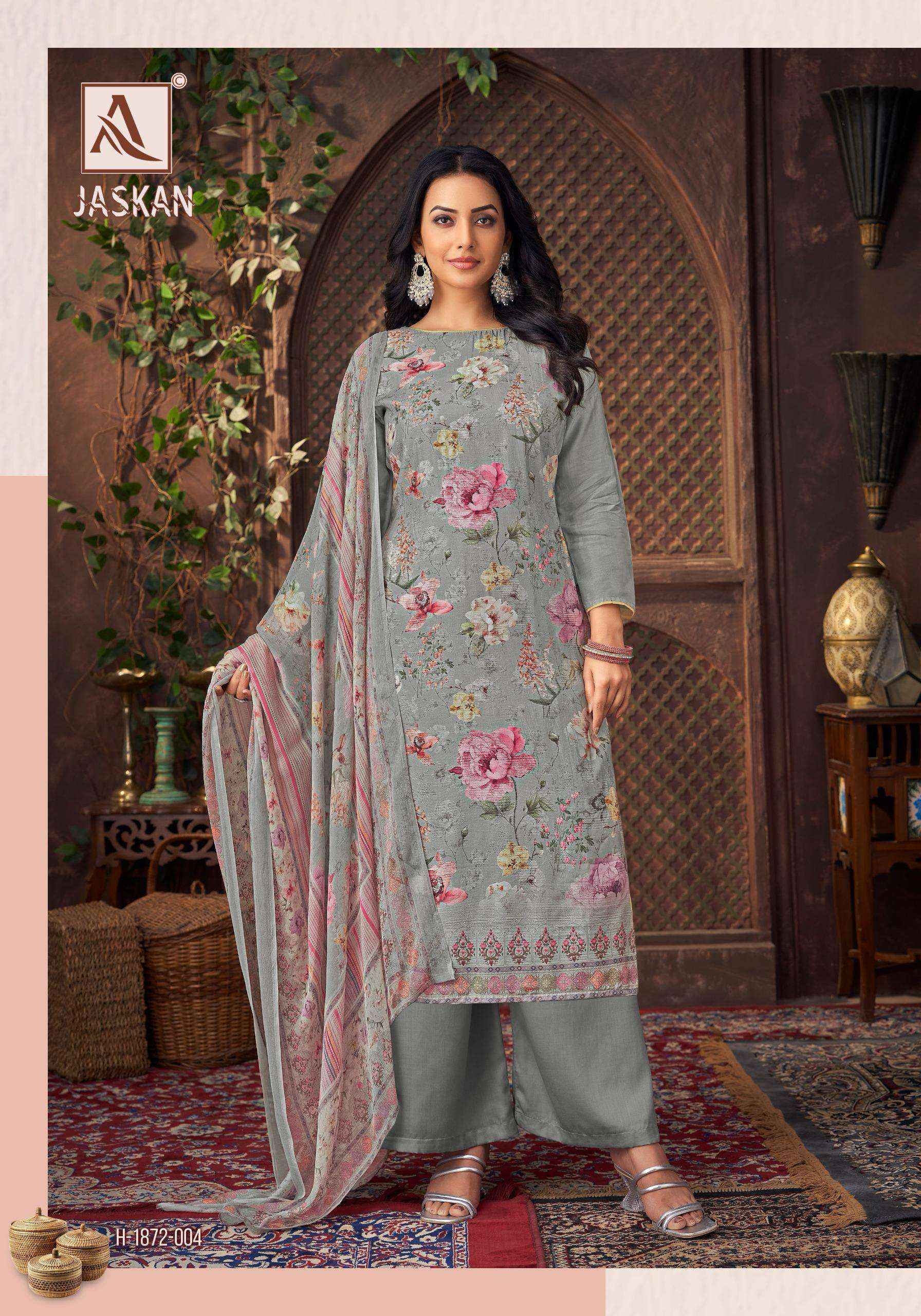 Alok Jaskan Viscose Musline Dress Material 6 pcs Catalogue