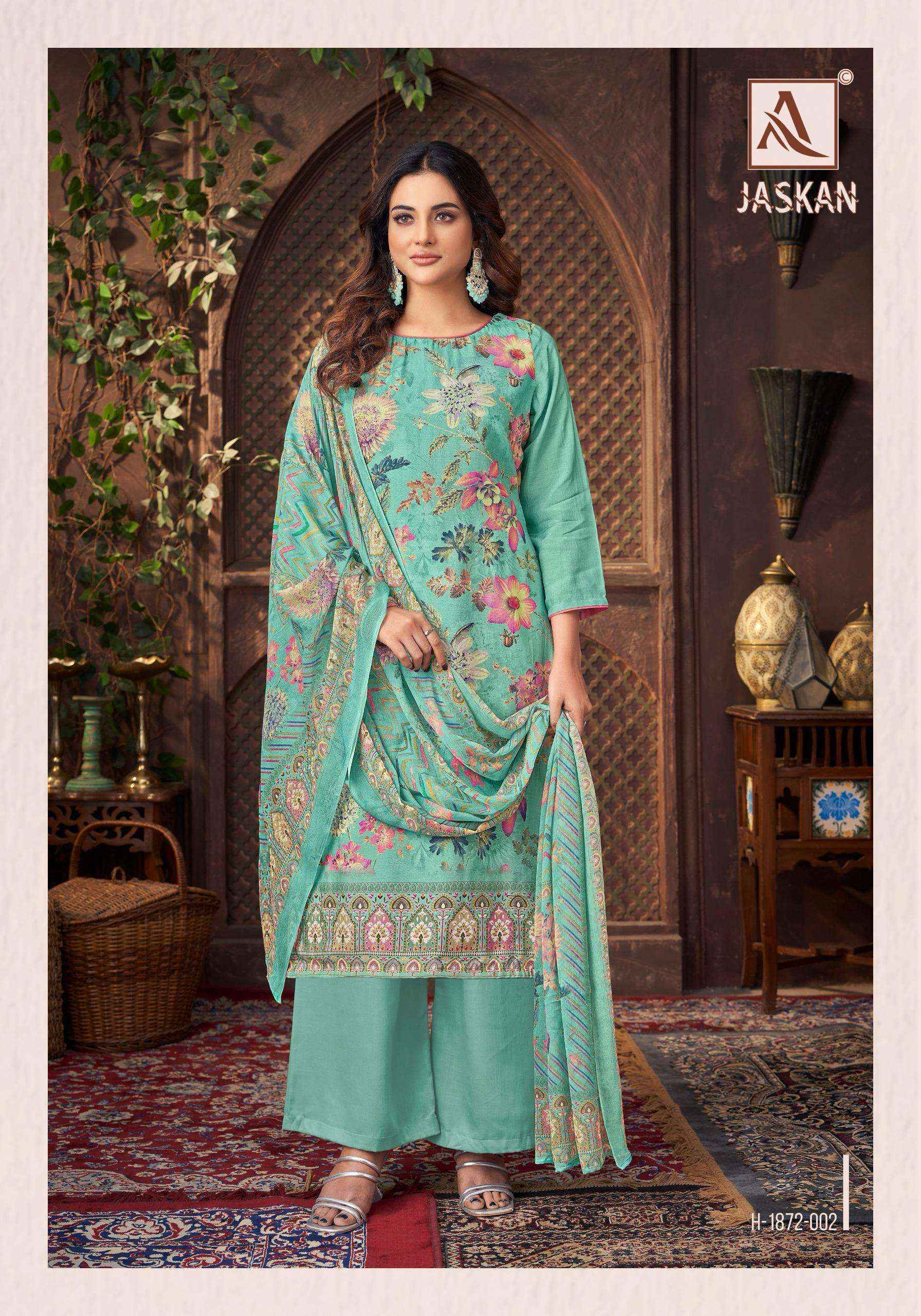 Alok Jaskan Viscose Musline Dress Material 6 pcs Catalogue