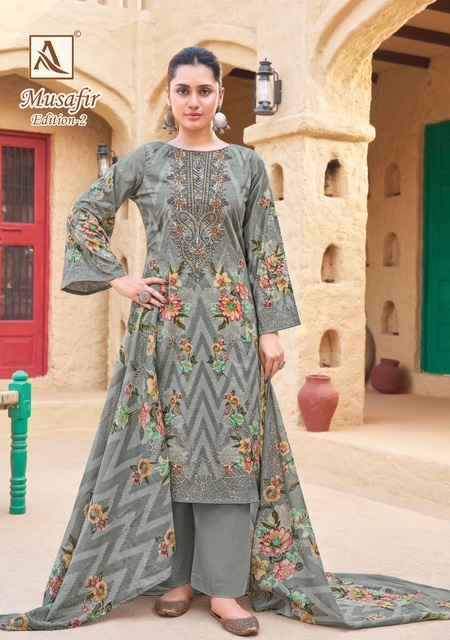 Alok Musafir Edition-2 Cotton Dress Material (8 pcs Catalogue)