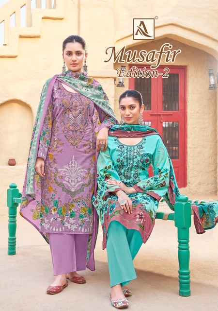 Alok Musafir Edition-2 Cotton Dress Material (8 pcs Catalogue)