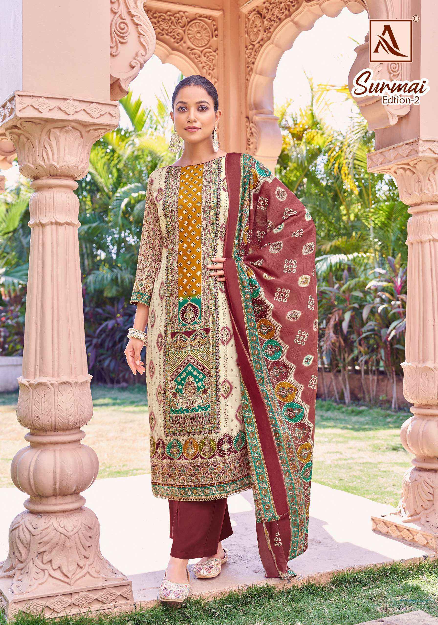 Alok Surmai Edition-2 Zam Cotton Dress Material (6 pcs Catalogue)