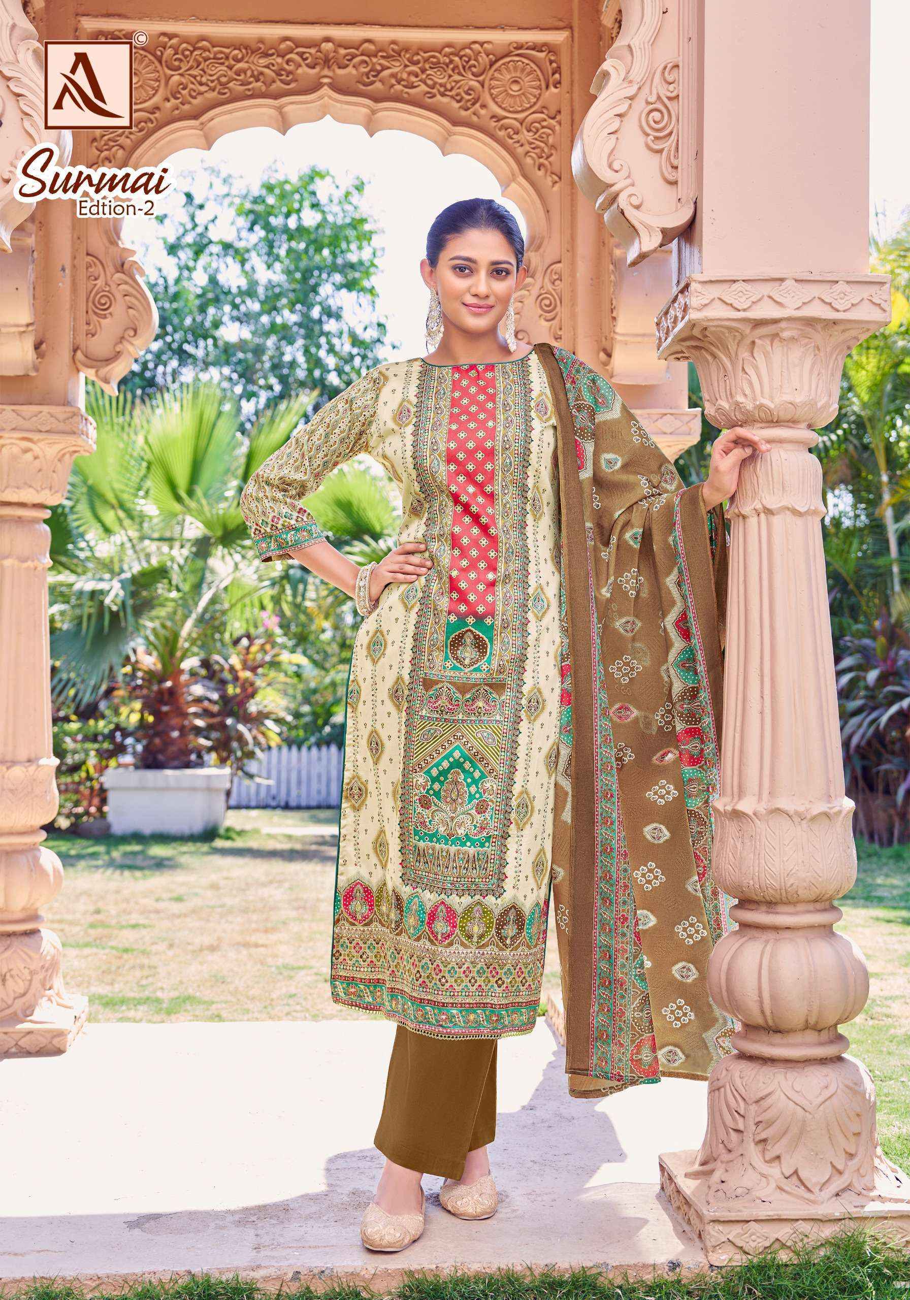 Alok Surmai Edition-2 Zam Cotton Dress Material (6 pcs Catalogue)