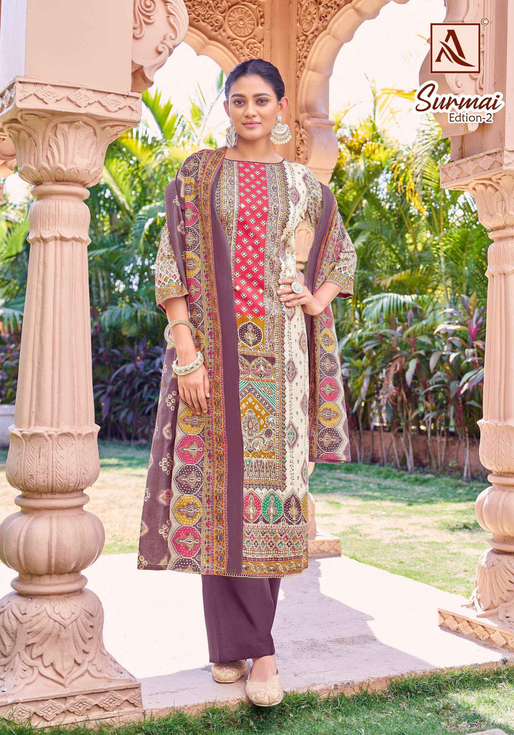 Alok Surmai Edition-2 Zam Cotton Dress Material (6 pcs Catalogue)