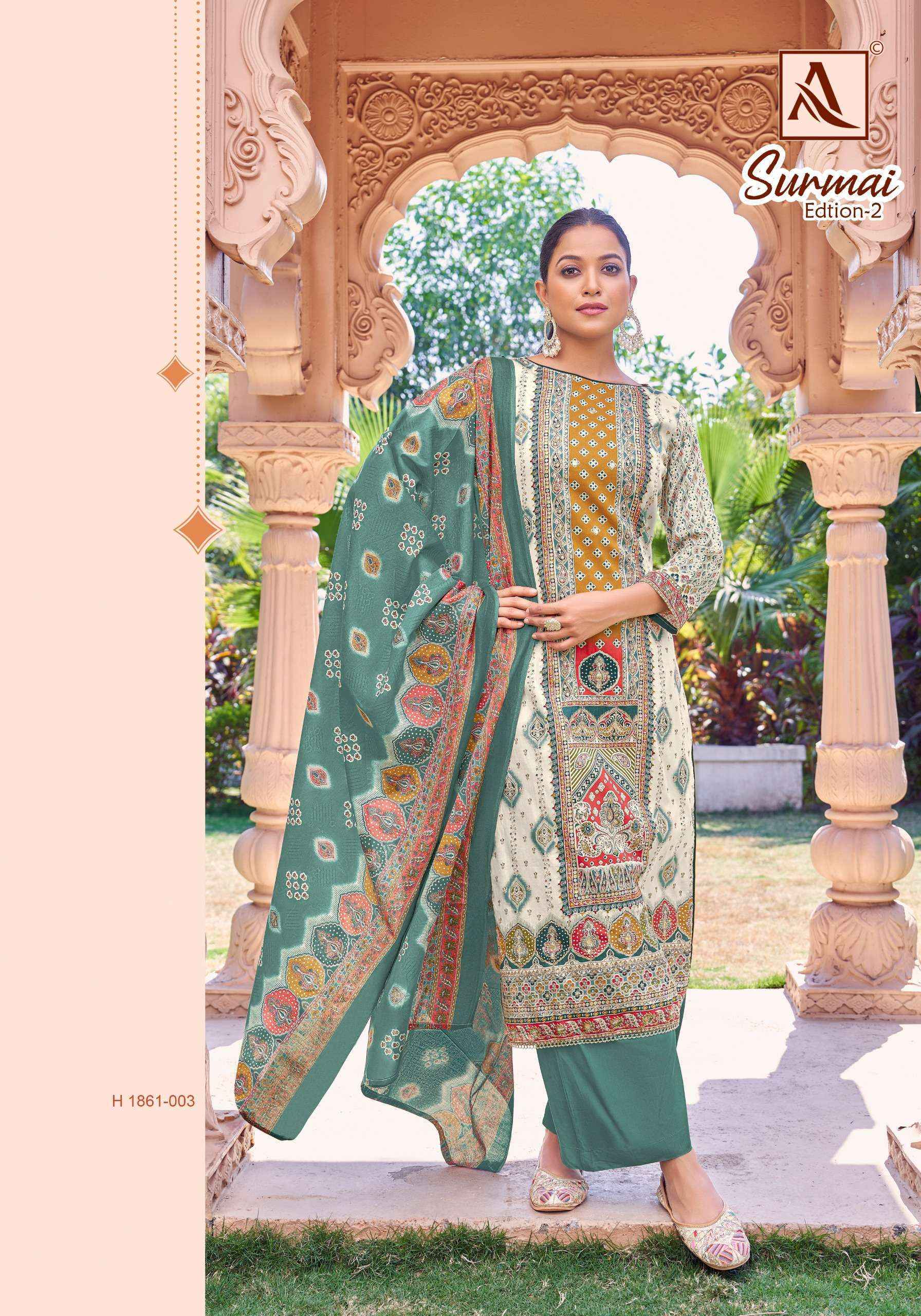 Alok Surmai Edition-2 Zam Cotton Dress Material (6 pcs Catalogue)