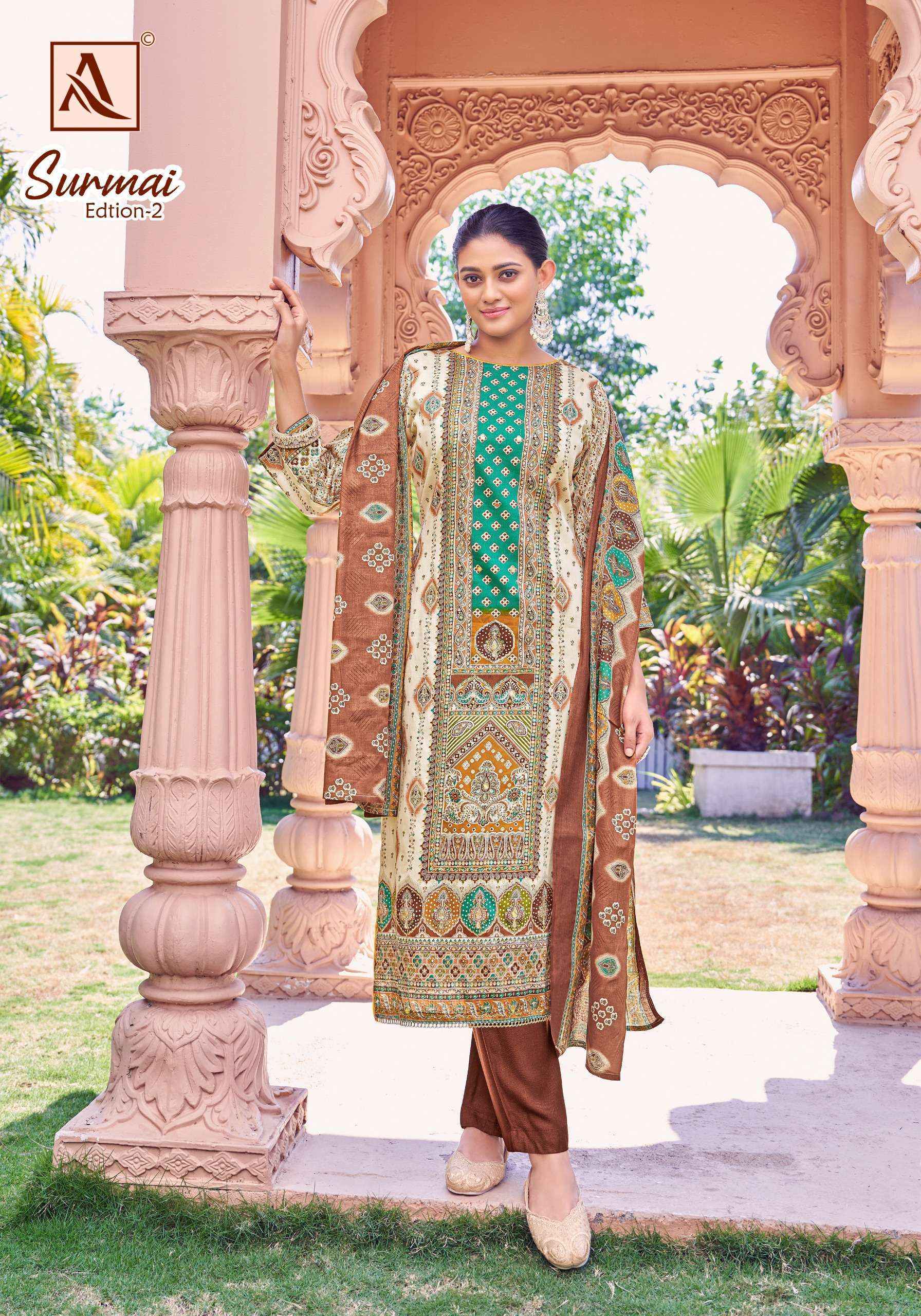 Alok Surmai Edition-2 Zam Cotton Dress Material (6 pcs Catalogue)