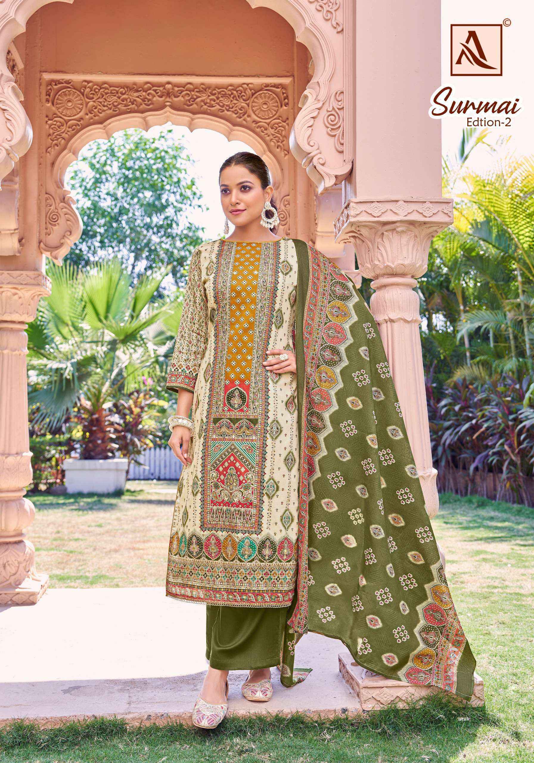 Alok Surmai Edition-2 Zam Cotton Dress Material (6 pcs Catalogue)