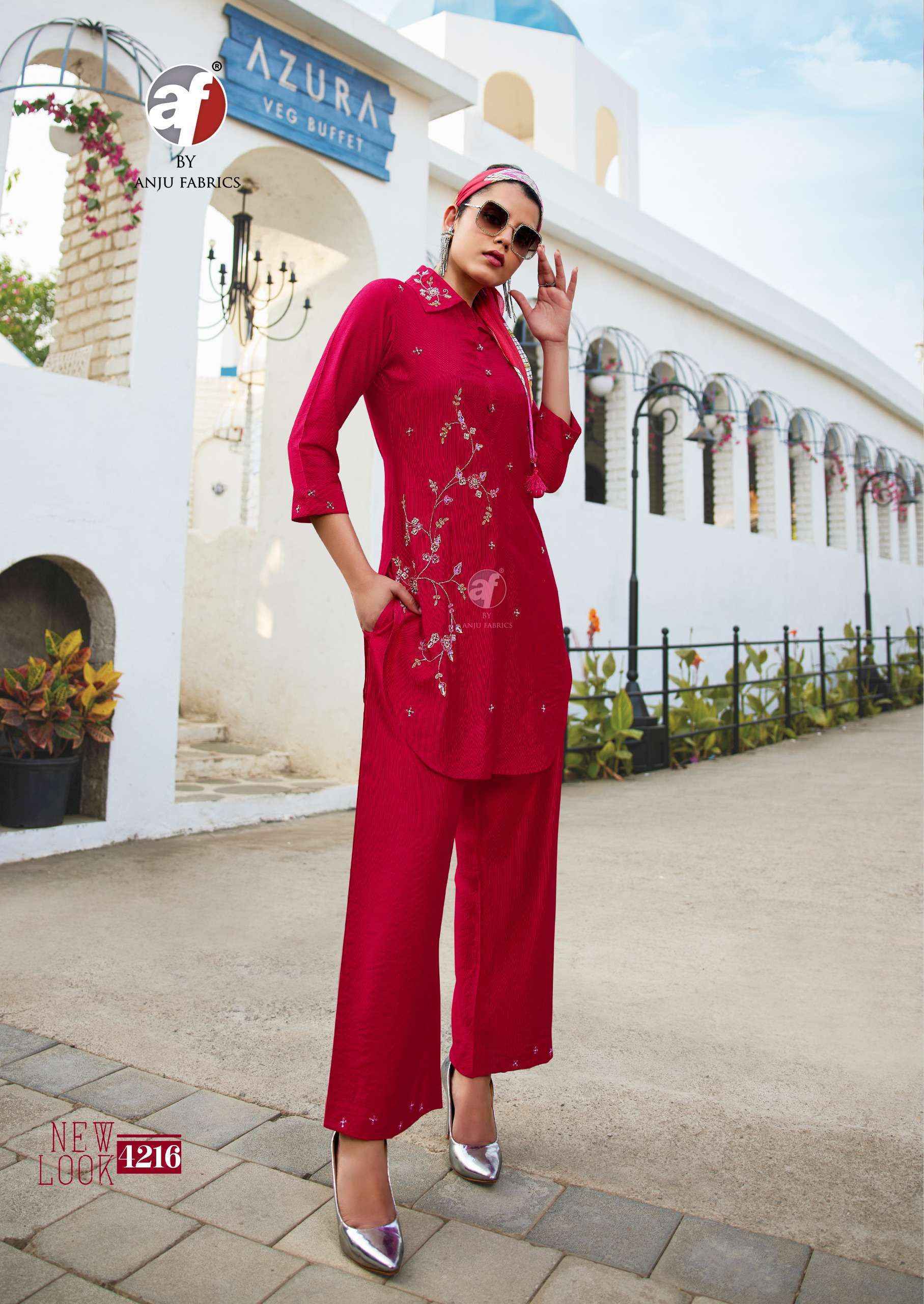 Anju Fabrics Fusion Vol-5 Viscose Kurti With Bottom (6 pcs Catalogue)