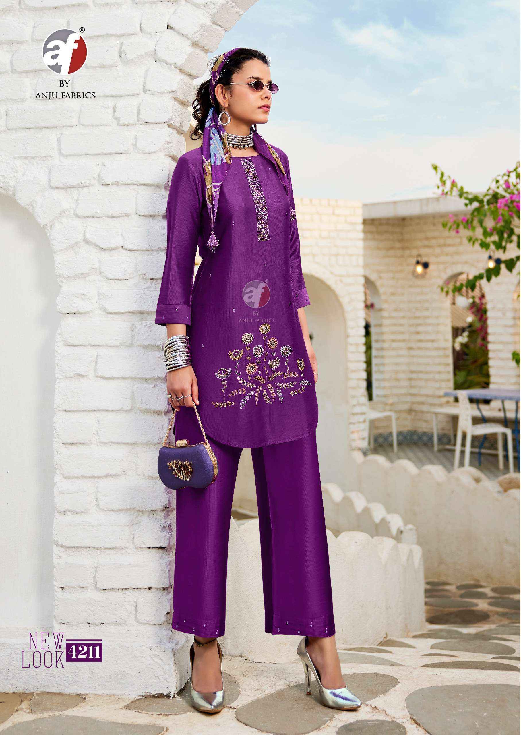 Anju Fabrics Fusion Vol-5 Viscose Kurti With Bottom (6 pcs Catalogue)