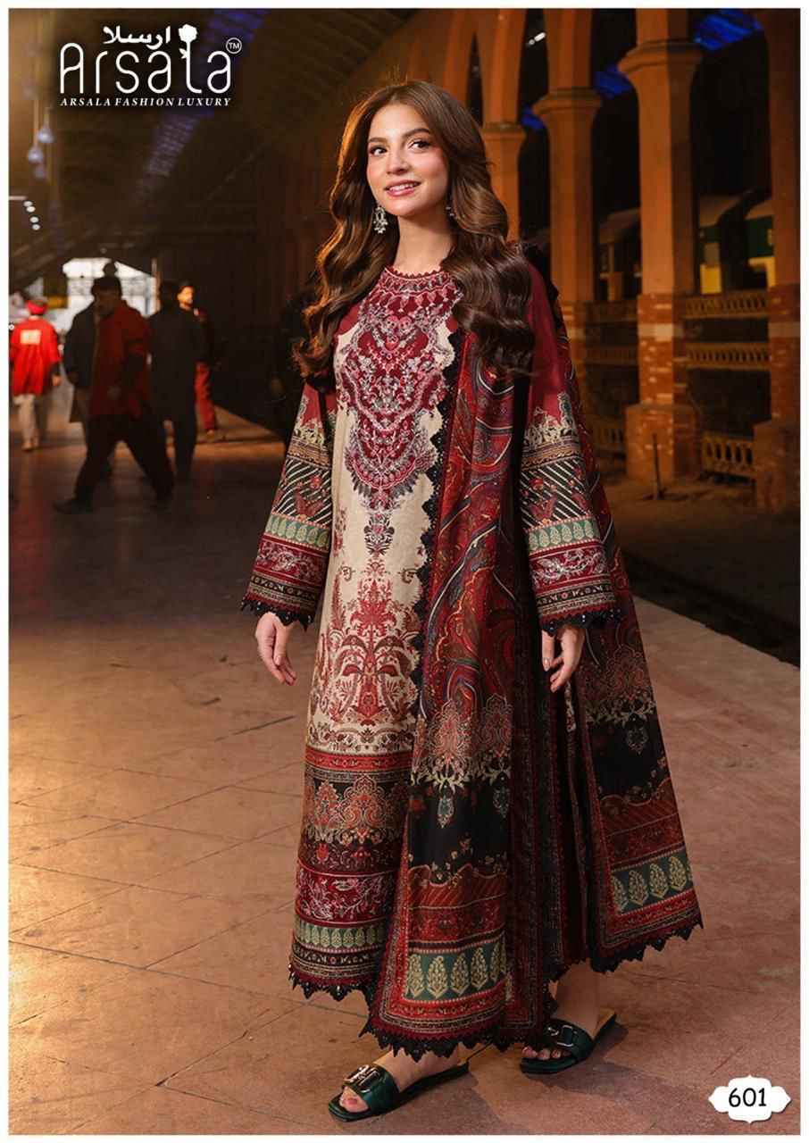Arsala Fashion Amira Vol 6 Lawn Cotton Dress Material 6 pcs Catalogue