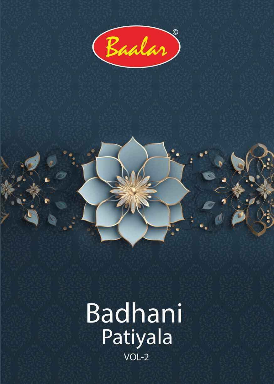 Baalar Bandhani Patiyala Vol-2 Cotton Dress Material (12 pcs Catalogue)