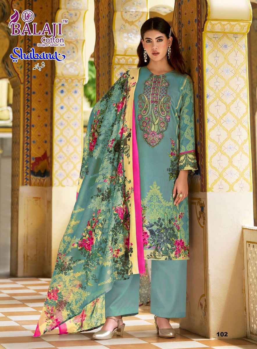 Balaji Shabana Cotton Dress Material (8 pcs Catalogue)