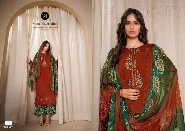 Belliza Gulkayra Jam Dress Material 8 pcs Catalogue