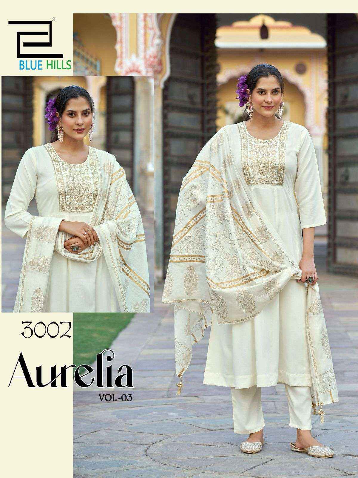 Blue Hills Aurelia Vol-3 Rayon Readymade Suit (6 pcs Catalogue)