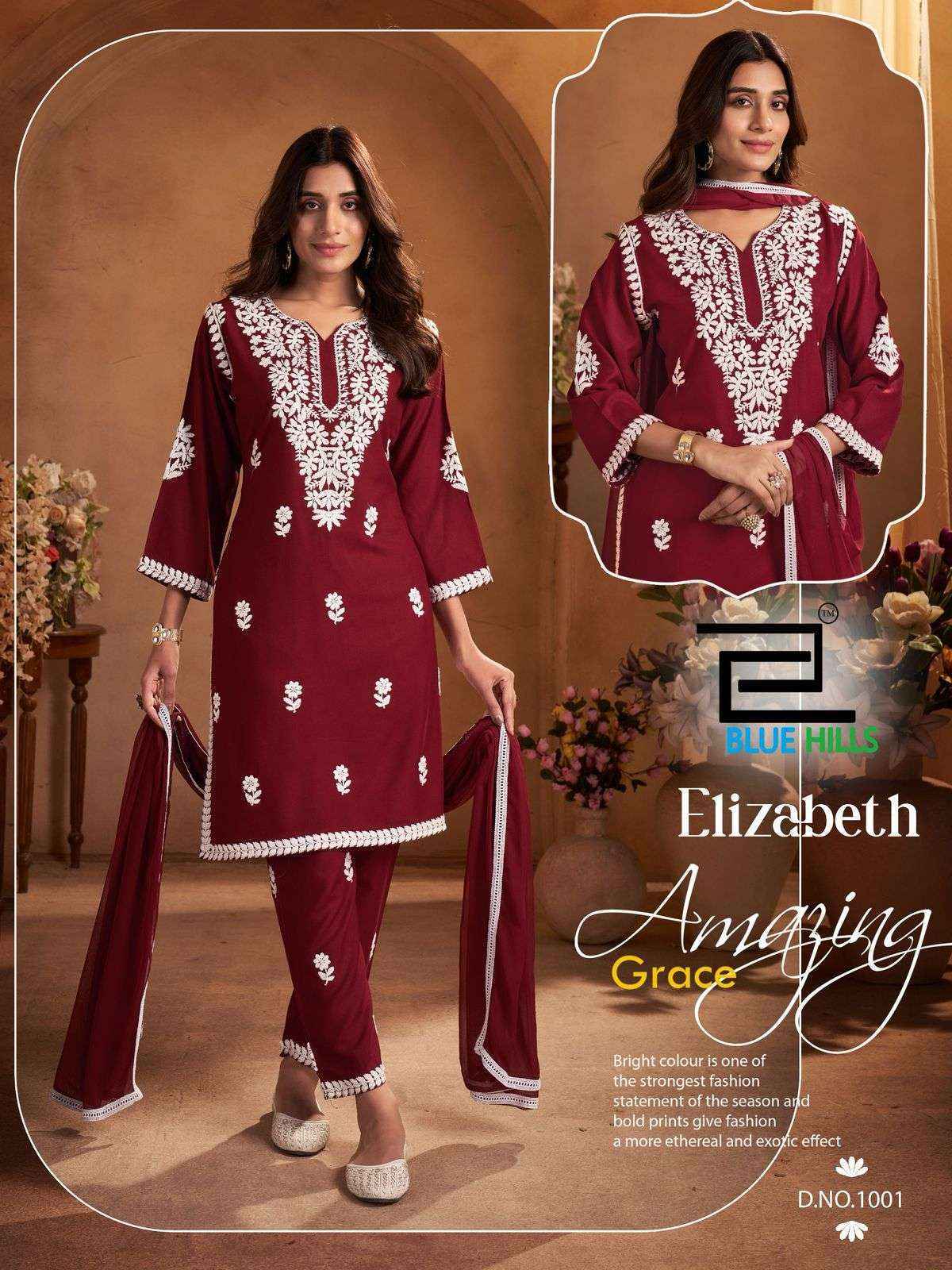 Blue Hills Elizabeth Rayon Kurti Combo 4 pcs Catalogue