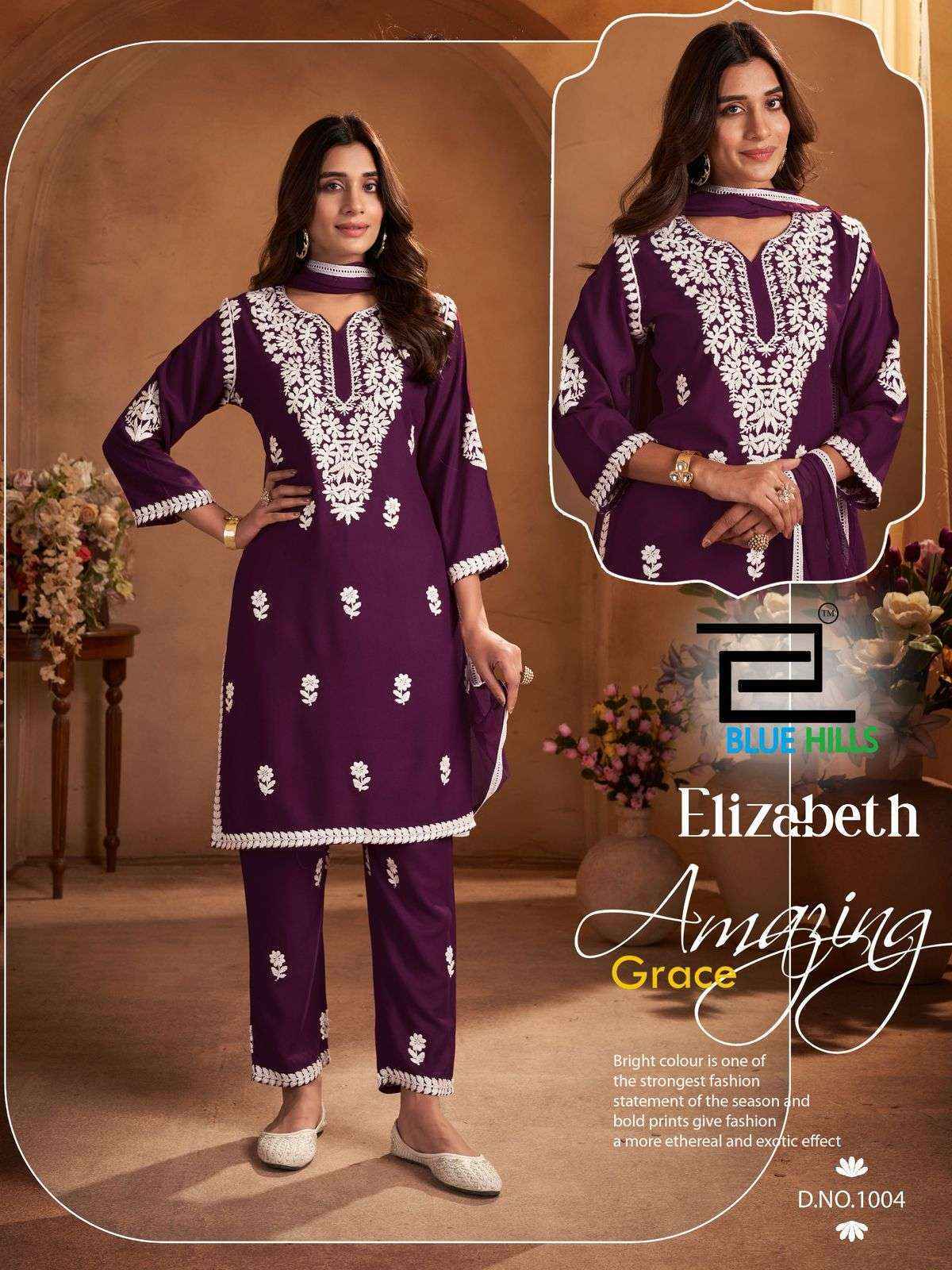 Blue Hills Elizabeth Rayon Kurti Combo 4 pcs Catalogue