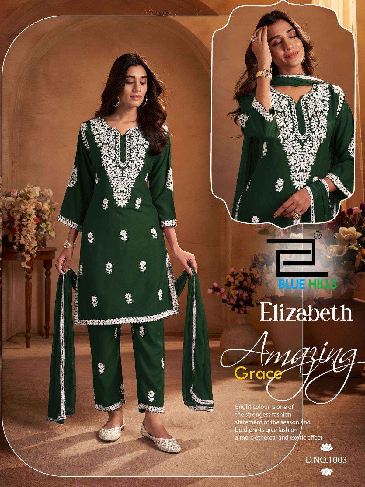 Blue Hills Elizabeth Rayon Kurti Combo 4 pcs Catalogue