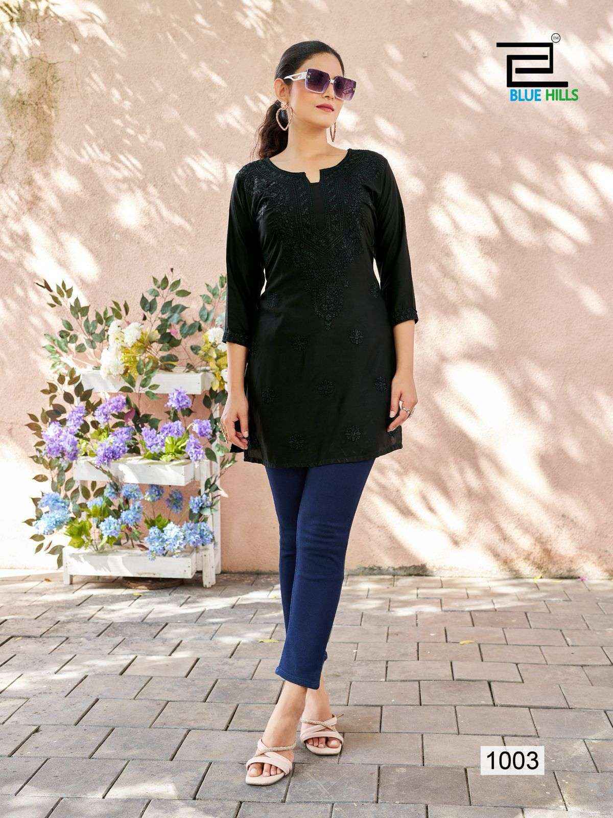 Blue Hills Raha Viscose Short Kurti (4 pcs Catalogue)
