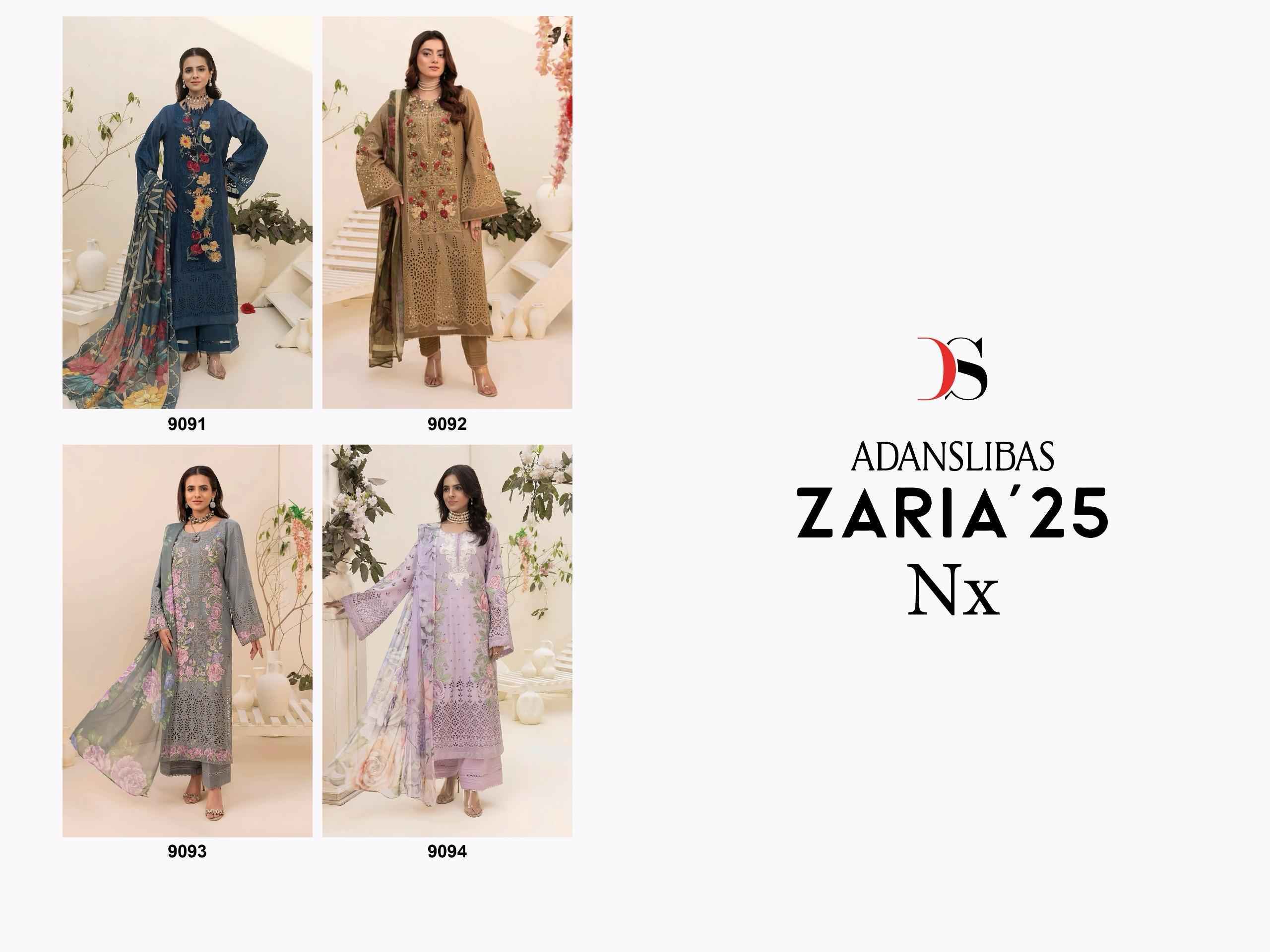 Deepsy Adanslibas Zaria Vol 25 Nx Cotton Dress Material 4 pcs Catalogue